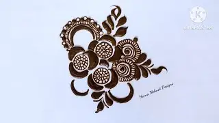 Beautiful flower mehndi design | Easy henna design | Latest beautiful stylish mehndi design