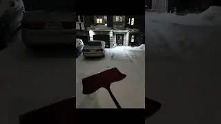 Snow removal again #canada #winter #snowcleaner