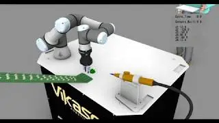 Virtual Collaborative Robot (COBOT) Simulation - Sensor Pre-Assembly