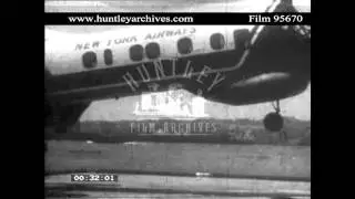New York Airways helicopter.  Archive film 95670