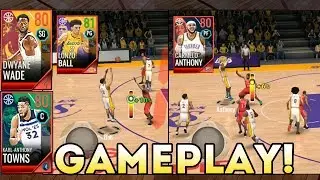 NBA LIVE MOBILE 18 HOODIE MELO & LONZO BALL SEASON 2 EARLY GAMEPLAY!!!