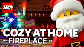Cozy at Home LEGO® Fireplace ft. Santa Claus! 🎅🔥 Holiday Ambience with Relaxing Sounds 🎄