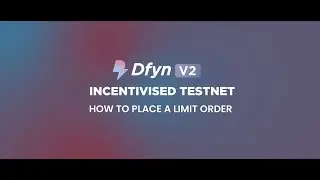 How to place limit order | Task 7 | DFYN V2 Incentivised Test
