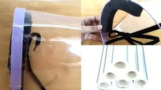 Diy face shield from plastic cover/face mask shield/how to make own face shield for COVID-19 VIRUS