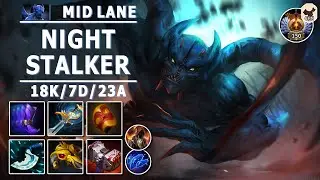 Night Stalker Mid Lane | 7.31b | Great Impact with Mid NS | Dota 2 Immortal Gameplay