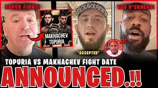 Islam Makhachev vs Ilia Topuria Fight DATE ANNOUNCED! | Jon Jones calling DC a D***HEAD!