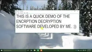 JavaFx - File Encrypter Decrypter application software (Demo).
