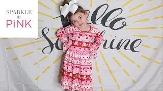 Model for Sparkle In Pink Clothing Try On Haul