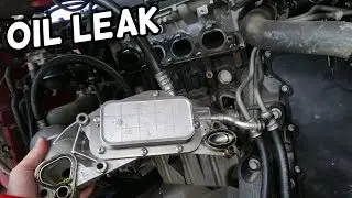 COMMON OIL LEAK FIX CHEVROLET CRUZE SONIC. OIL PAN LEAK OIL FILTER HOUSING COOLER LEAK