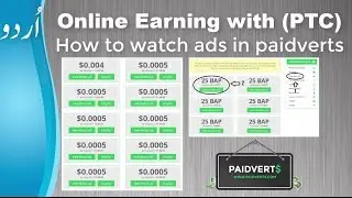 How to earn money in paidverts #2 | Click dollars ads | Watching BAPs ads | online money earning
