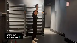 1. Kettlebell push press