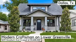 5619 Goodwin Ave | Lower Greenville (Vickery Place) | Dallas, Tx 75206 | Listed at $1,650,000.00