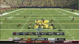 NCAA 13 Michigan Youtube Online Dynasty - Week 2 vs. Miami ft. TheyCallMeKuda5