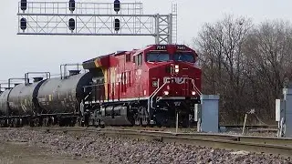 CPKC Davenport Sub BN Clinton 577 with Tier 4 853 and 852 at Clinton, IA January 29, 2026