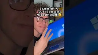 As 3 melhores dicas de computador que voc&ecirc; precisa saber! 😮 v&atilde;o otimizar muito seu pc. #dicas #pc