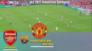 EPL Derby⚽Arsenal vs Manchester United⚽PES 2021 Simulation Gameplay
