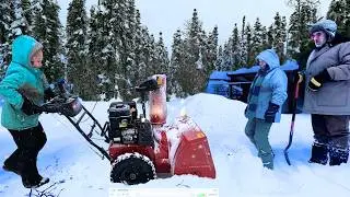 2 Feet of Snow Buries Our Off-Grid Alaska Homestead: All Hands on Deck