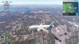MSFS 2020 A320 from Jacksonville to Daytona (IFR Practice 9070XT)