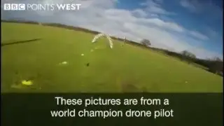 Luke Bannister piloted his drone to victory