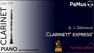 A. J. Dervaux: Clarinett' express' - piano accompaniment 442Hz