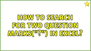 How to search for two question marks(