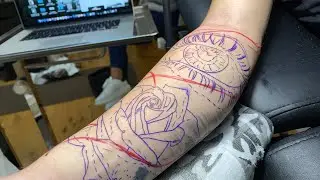 LIVE TATTOO: EYE & ROSE