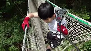 【フォレストアドベンチャー広島】楽しく身体を使うアスレチックで遊んで来たよ！