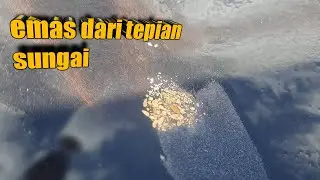 Tepian sungaipun ada emasnya || pendulang emas di sungai #pendulang emas tradisional #goldmine