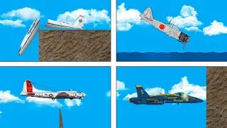 Wild Destruction of Iconic Planes in Floating Sandbox!