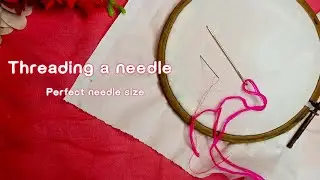 Hand Embroidery Basic Series | Needle Size For Beginners Embroidery | Sewing Needle Size | Bengali