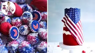 4th July special- DIY cake and treats to celebrate Independence Day/ USA flag cake 🇺🇸