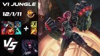 JUNGLE Vi vs Elise - EU Challenger Patch 25.S1.4