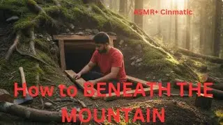 Secret Mountain Shelter Built Underground | Silent Cinematic ASMR