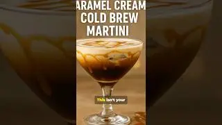 This Coffee Martini Is Pure Caramel Bliss 🤤🍮#CocktailRecipe  #CoffeeMartini #homebartender