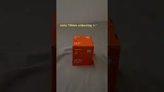 finally invested in a wide lens for vlogging😋 #16mm #sony #sonymirrorless #sonycamera #unboxing