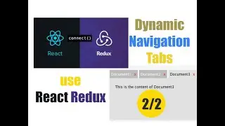 Build Dynamic Navigation Tabs use React Redux (2/2)