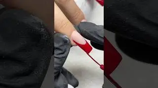 Red french tip nails #nails #nailart #nailtutorial #naildesign #nailtech #frenchtipnails
