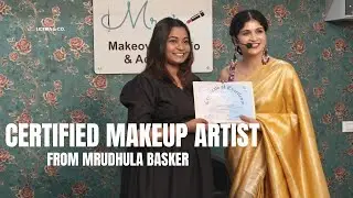 Officially Certified as a Makeup Artist ✨| From@MrudhulaBasker | @ChandniGowda 