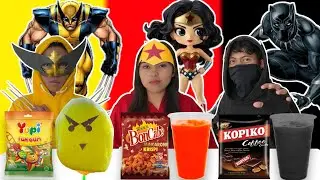 PILIH KARAKTER SUPERHER0 SESUAI MAKANAN 1 WARNA PART 3! | CHALLENGE | Mikael TubeHD