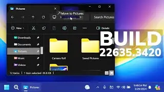 New Windows 11 Build 22635.3420 &ndash; Drag and Drop in File Explorer, New Taskbar Layout, Fixes (Beta)