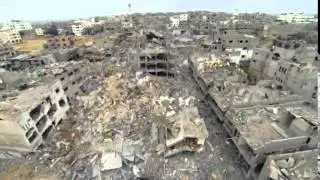 Nye drone-optagelser viser bombet Gaza - 21 S&oslash;ndag