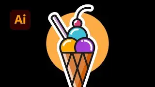 Adobe Illustrator | Make Ice Cream Vector Graphic