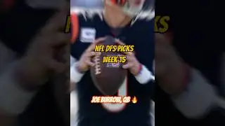 NFL DFS Picks Week 15 | Get Ready! 🏈#nfldfspicks #shorts