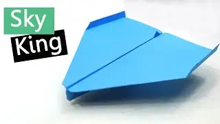 How to Make the World Record Paper Airplane that Flies FAR - Sky King