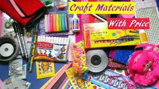 Craft Materials with price | Cheap and Affordable Stationery items | Mini Craft Materials Haul 2020