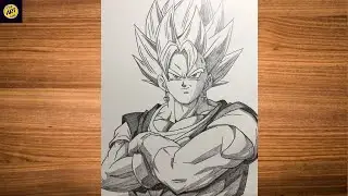 How to draw Goku Ultra instinct | Goku drawing step by step | easy anime drawing for beginners