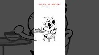 Gen Z In The Future 😅 (Animation Meme) Orig: @CoopNoop  #shorts