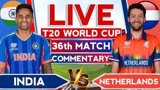 🔴Live- Ind vs Ned T20 World Cup | T20 WC 2026 | Live Score Commentary | India vs Netherlands Live