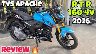 2026 TVS Apache 160 4V |  TVS Apache RTR 160 4V USD TFT Review, Price apache 160 | Raman Sagar Vlogs
