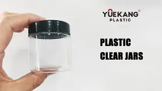 100ml Plastic cream jars with black or clear lids for cosmetic storage